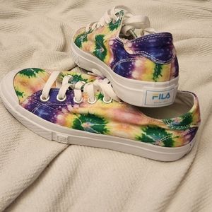 👟 FILA ADORABLE TieDye Canvas sneakers NIB